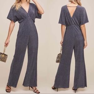 NWT! XS ASTR the Label – Metallic Dolman Jumpsuit